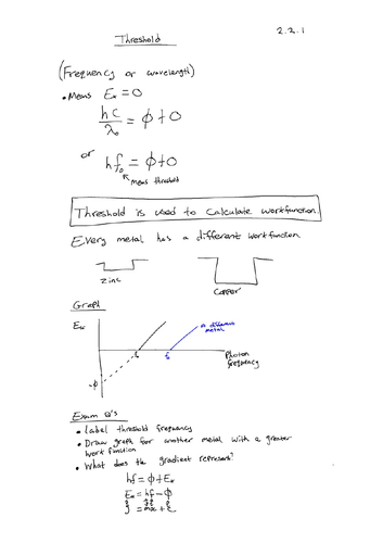 AQA AS Physics 2.2 Quantum Physics Class Notes by bozdag | Teaching