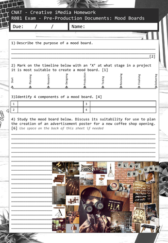 iMedia R081 Exam Homework Tasks