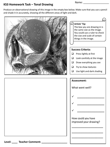 KS3 Art Homework Worksheets - Set of 12 | Teaching Resources