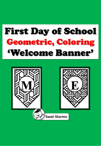 Welcome Pennant Banner Bulletin Board Letters For Geometric