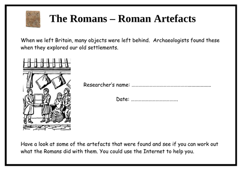 Romans - Roman Artefacts (4-page booklet)