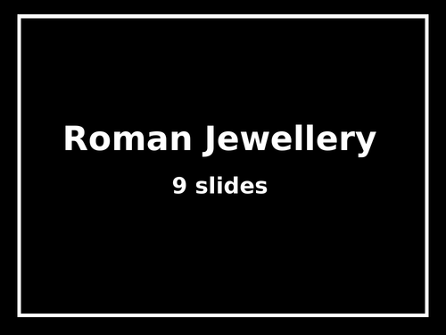 The Romans - Fashion & Jewellery
