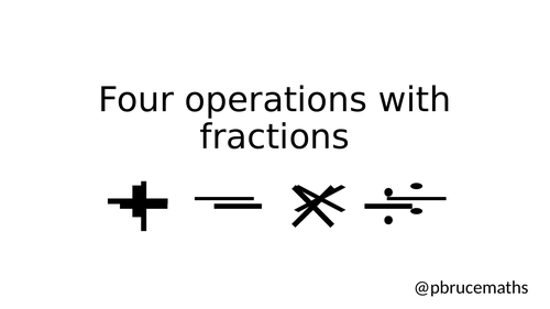 Four operations with fractions