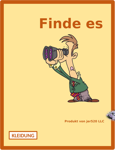 kleidung clothing in german find it worksheet teaching resources