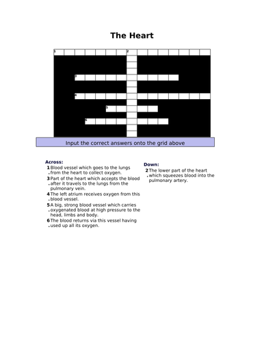 The Heart Crossword