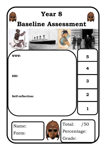 Y8 Baseline Assessment Edexcel style - could be used for G&T Y7