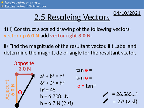 OCR AS level Physics: Resolving Vectors
