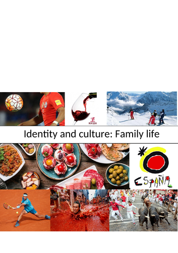 GCSE Spanish: Life In Spain: Family Life (cultural knowledge; cover work)