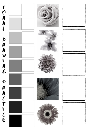 Tonal Drawing Practice worksheets