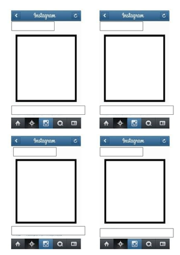 blank instagram template