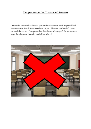 Can You Escape the Classroom