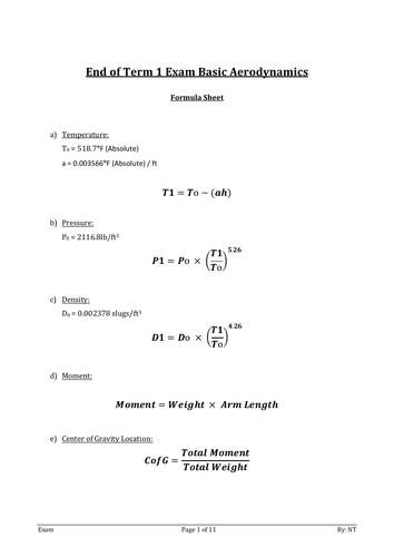 Basic Aerodynamics