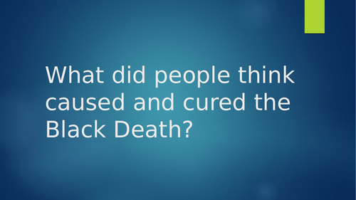 Causes and cures of the Black Death