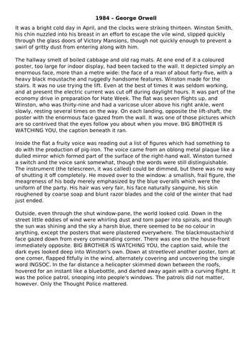 Dystopia and Utopia with 1984 extract