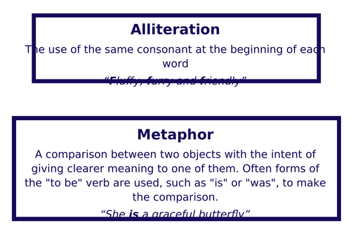 Key poetry terminology english literature