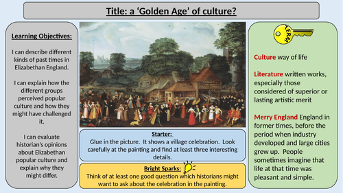 4. A Golden Age? -OCR GCE J411 9-1 The Elizabethans 1580-1603 Section 4