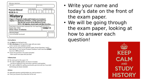 GCSE Medicine Paper 1 Exam Skills