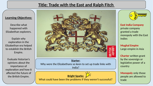 6. Trade with the East -OCR GCE J411 9-1 The Elizabethans 1580-1603 Section 5
