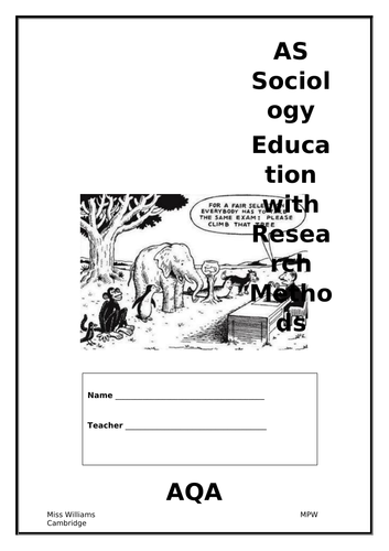 Sociology of Education Booklet one