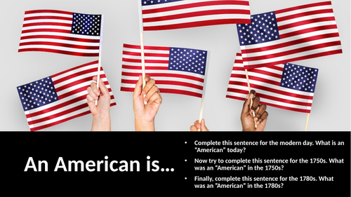 How was an ‘American identity’ created?