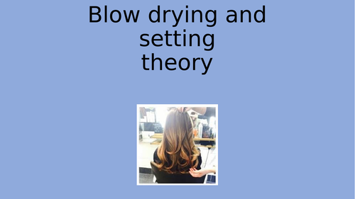 Blow drying/setting theory