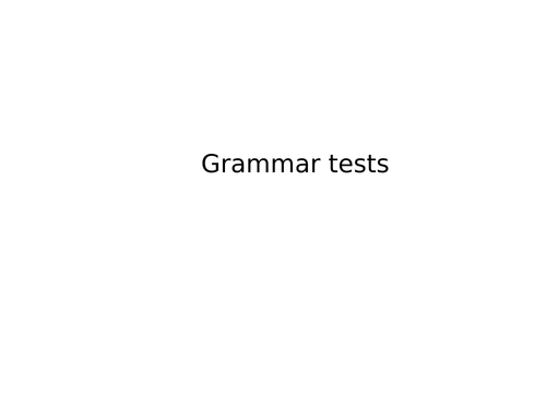 GCSE grammar and vocabulary tests (modules 1-8) Edexcel