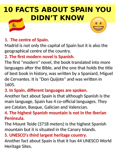 10 facts about Spain you did not know