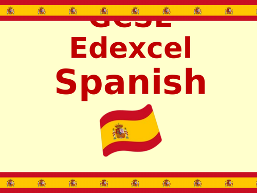 GCSE Edexcel Spanish Examination corner