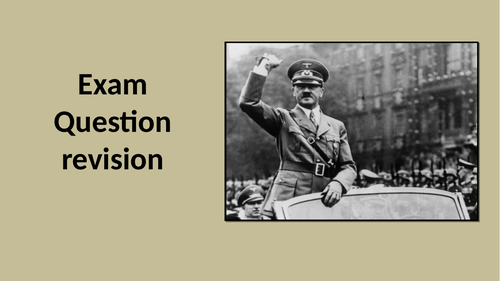 Eduqas - WJEC GCSE History - German 1919 to 1991 - Exam Question lesson