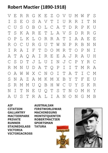 Robert Mactier Word Search