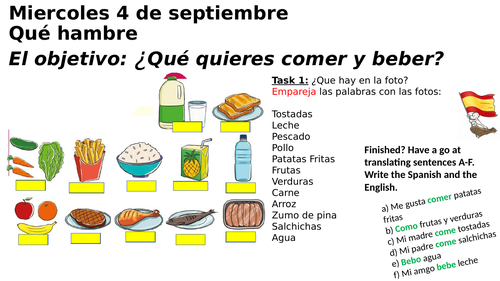 Claro 2 - Unit 1 resource - Dieta y salud
