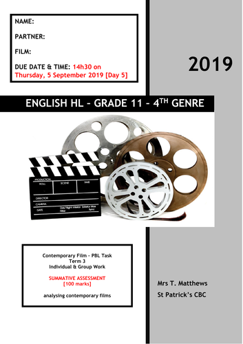 Independent Film Study - project-based learning