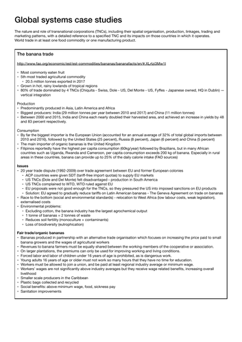 AQA A Level Geography Global Systems and Governance case studies