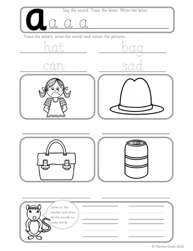 Short a Worksheet | Teaching Resources