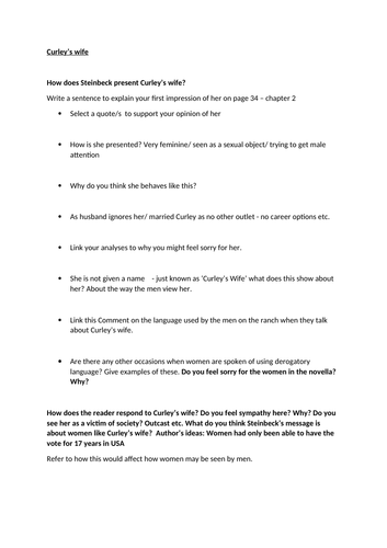 Essay plans for of mice and men image