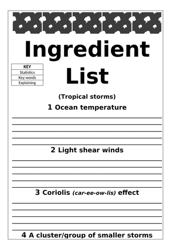 tropical storms hurricanes extreme weather geography science causes location fun activity lesson