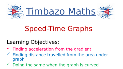 Speed-Time Graphs