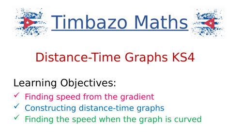 Distance-Time Graphs KS4