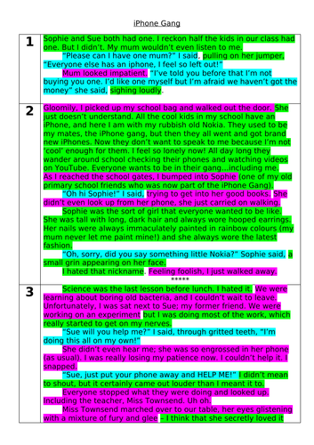 WAGOLL Dilemma story and Planning Sheets (Differentiated)