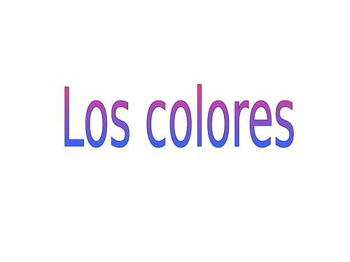 Los colores interactive lesson activities Spanish colours beginners