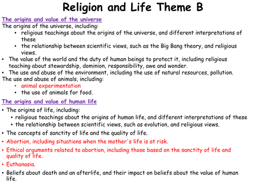 RELIGIOUS STUDIES(RS) RELIGION AND LIFE REVISION PACK - AQA 9-1 GCSE