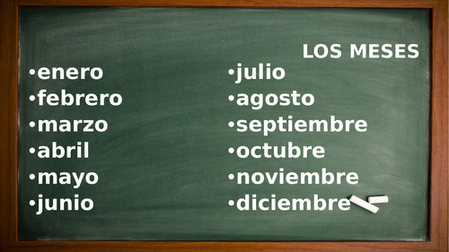 Resource pack - months, numbers, dates & days of the week Spanish beginners