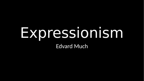 Abstract Art: Expressionism  Edvard Munch's The Scream  complete planning