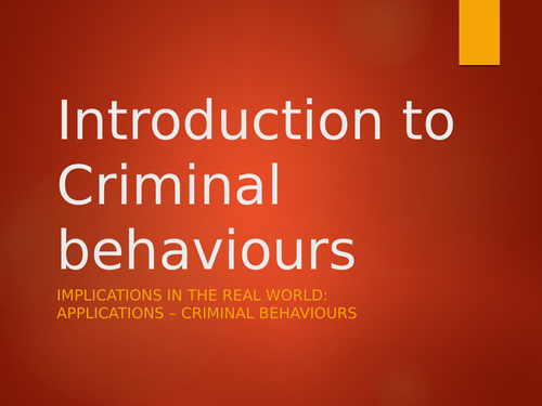 WJEC Eduqas Psychology Criminal Behaviour A-Level Component 3