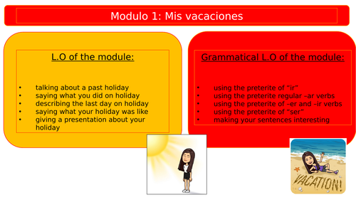 New Viva 2 - Module 1 - Unit 1 - De vacaciones