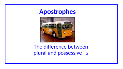 Identify correct uses of apostrophes and use in own writing - Year 4 SPAG