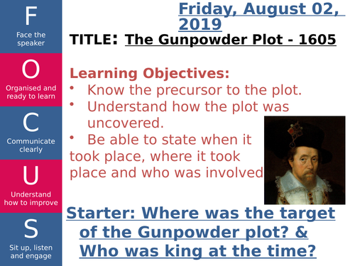 Gunpowder Plot Powerpoint