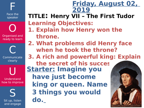 Henry VII Powerpoint Presentation.