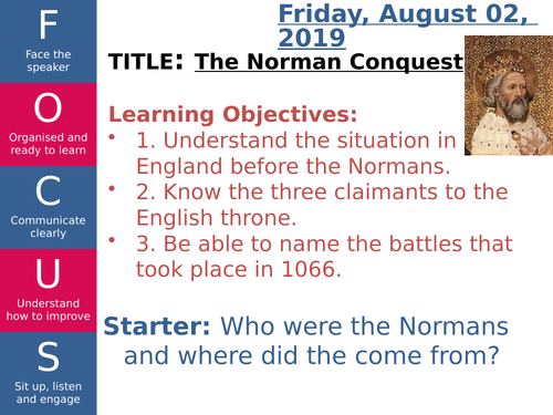 The Norman Conquest Powerpoint.
