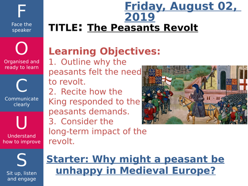 The Peasants Revolt.